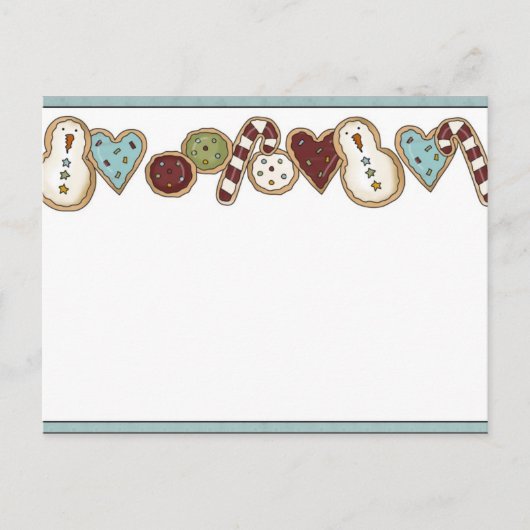 Kerstkoekje Feestdagenkaart (Voorkant)