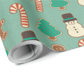 Kerstkoekje/feestkoekje Cadeaupapier (Rol Hoek)