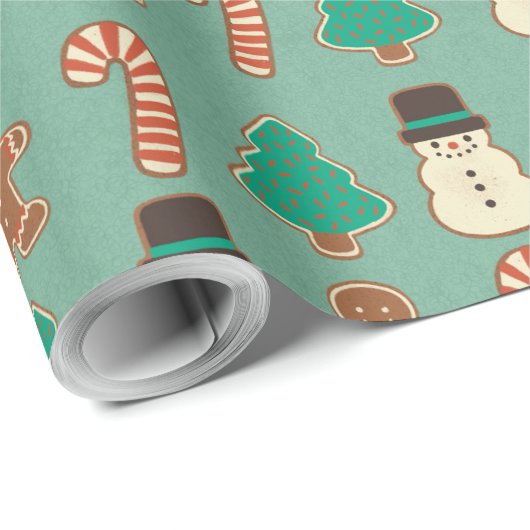 Kerstkoekje/feestkoekje Cadeaupapier (Rol Hoek)