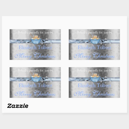 Kerstkoekje, Fudge, Cake, cadeaulabel Sticker (Vel)