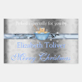 Kerstkoekje, Fudge, Cake, cadeaulabel Sticker (Voorkant)