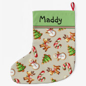 kerstkoekje grote kerstsok (Achterkant)