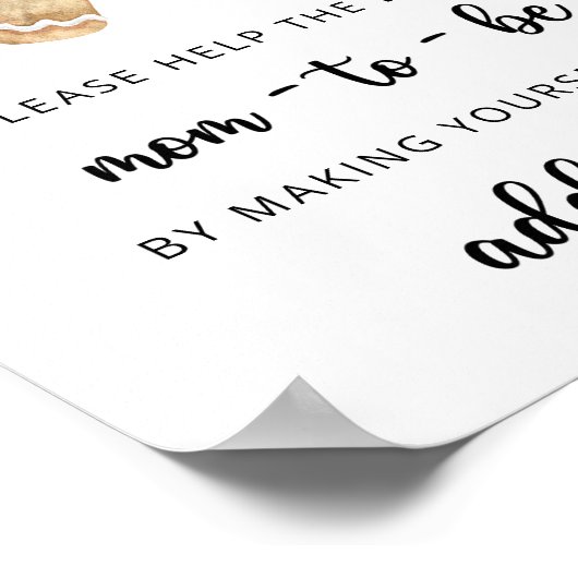 Kerstkoekje - Help de Bezige Moeder-to-Be Poster (Hoek)