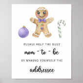 Kerstkoekje - Help de Bezige Moeder-to-Be Poster (Voorkant)
