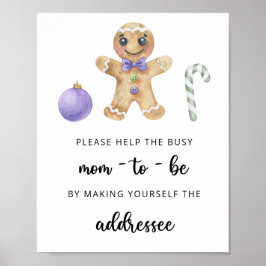 Kerstkoekje - Help de Bezige Moeder-to-Be Poster
