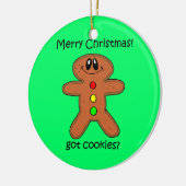 kerstkoekje keramisch ornament (Links)