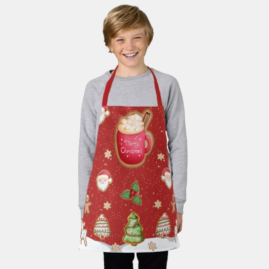 Kerstkoekje Kinder Apron Schort (Gedragen)