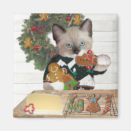 Kerstkoekje Kitten Magnet