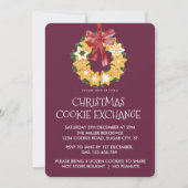 Kerstkoekje met diepe achtergrond kaart (Voorkant)