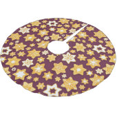 Kerstkoekje met diepe achtergrond kerstboom rok (Gekanteld)