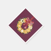 Kerstkoekje met diepe achtergrond servetten (Hoek)