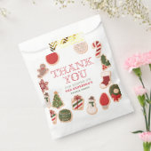 Kerstkoekje Oneerlijke Eerste Verjaardagsfeest Bedankzakje (Gezegeld)