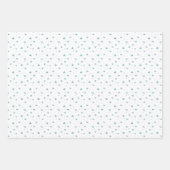 Kerstkoekje peperkoek man blauwe jongen verjaardag inpakpapier vel (Voorkant 2)