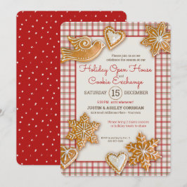 Kerstkoekje | Pijnwerk | Holiday Open House Kaart