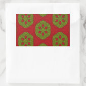Kerstkoekje Rechthoekige Sticker (Tas)