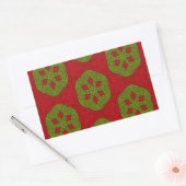 Kerstkoekje Rechthoekige Sticker (Envelop)