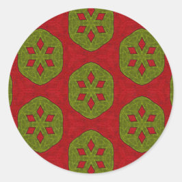 Kerstkoekje Ronde Sticker