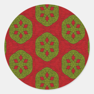 Kerstkoekje Ronde Sticker