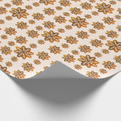 Kerstkoekje Snowflake Cadeaupapier (Hoek)