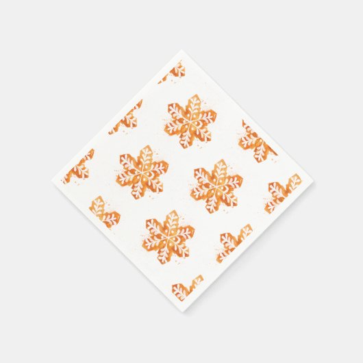 Kerstkoekje Snowflake Servet (Hoek)