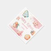 Kerstkoekje twee zoet servet (Hoek)