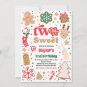 Kerstkoekje Twee zoete 2e verjaardag Kaart (Voorkant)