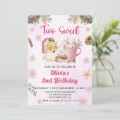 Kerstkoekje Twee zoete 2e verjaardag Kaart (Staand voorkant)