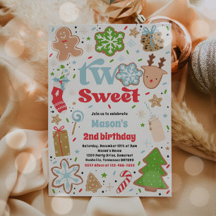 Kerstkoekje Twee zoete 2e verjaardag Kaart