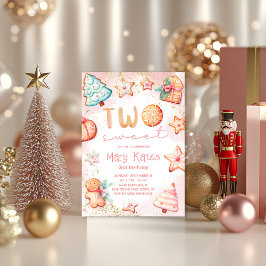 Kerstkoekje Twee zoete 2e verjaardag Kaart