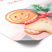 Kerstkoekje Twee zoete 2e verjaardag Poster (Hoek)