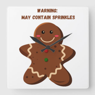 kerstkoekje vierkante klok