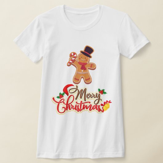 Kerstkoekje Wit shirt voor Vrouwen (Laagn)