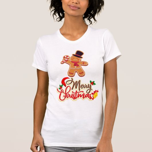 Kerstkoekje Wit shirt voor Vrouwen (Voorkant)