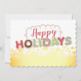 Kerstkoekje woorden voedsel cadeau vakantie kaart