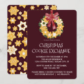 Kerstkoekje Wreath met de achtergrond van Bourgogn Kaart (Voorkant / Achterkant)