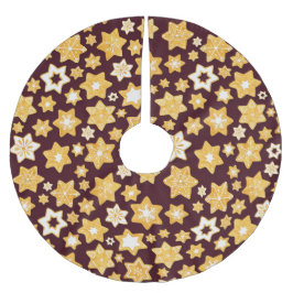 Kerstkoekje Wreath met de achtergrond van Bourgogn Kerstboom Rok