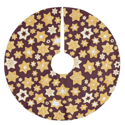 Kerstkoekje Wreath met de achtergrond van Bourgogn Kerstboom Rok (Voorkant)