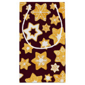 Kerstkoekje Wreath met de achtergrond van Bourgogn Klein Cadeauzakje (Achterkant)