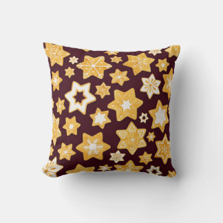 Kerstkoekje Wreath met de achtergrond van Bourgogn Kussen