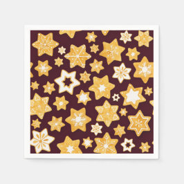 Kerstkoekje Wreath met de achtergrond van Bourgogn Servetten