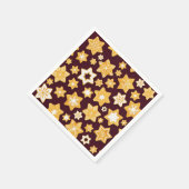 Kerstkoekje Wreath met de achtergrond van Bourgogn Servetten (Hoek)