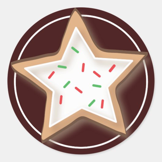 Kerstkoekje Yummy Stickers (Voorkant)