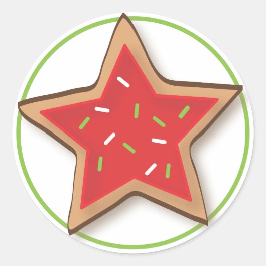 Kerstkoekje Yummy Stickers (Voorkant)