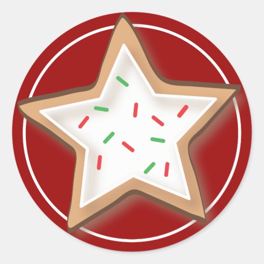 Kerstkoekje Yummy Stickers (Voorkant)