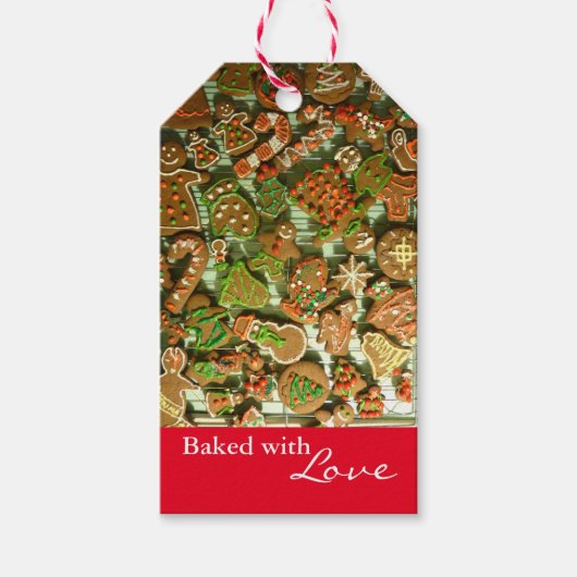 Kerstkoekjes 3 cadeaulabel (Voorkant)