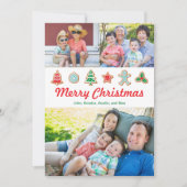 Kerstkoekjes 3 Foto Feestdagenkaart (Voorkant)