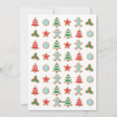 Kerstkoekjes 3 Foto Feestdagenkaart (Achterkant)