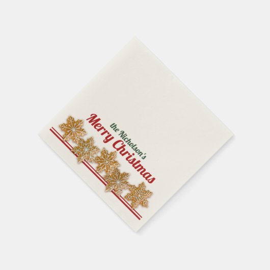 Kerstkoekjes | Aangepaste feestdag Servet (Hoek)