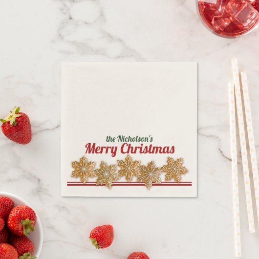 Kerstkoekjes | Aangepaste feestdag Servet (Insitu)