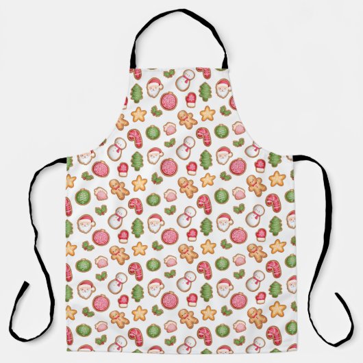 Kerstkoekjes All-Over Print Apron Schort (Voorkant)